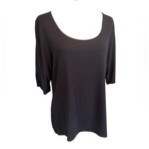White House Black Market Women’s Extra Large Black Blouse